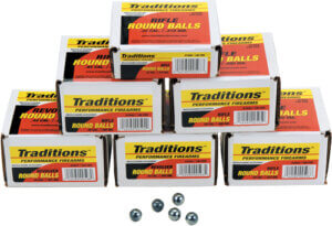 Traditions A1241 Rifle 50 Cal Lead Ball 177 GR 20