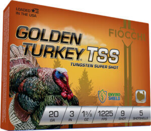 Fiocchi 203TSS9 Golden Turkey TSS 20 Gauge 3″ 1 3/8 oz 9 Shot 5rd Box