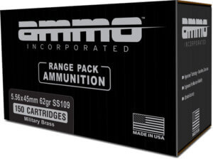 AMMO INC 5.56X45MM 62GR. FMJ 20RD 25rd Box