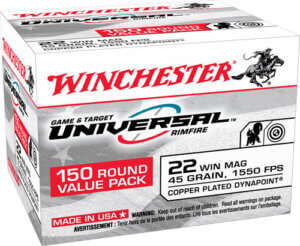 WINCHESTER DYNAPOINT 22 WMR 150RD 10BX-CS 1550FPS 45GR