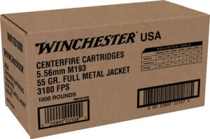 WINCHESTER USA 5.56X45 CASE LOT 1000RD 55GR FMJ