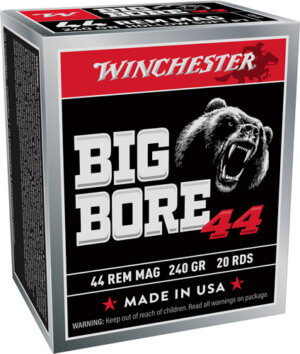 Winchester Ammo X44MBB Big Bore  44 Rem Mag 240 gr Semi Jacketed Hollow Point 20rd Box