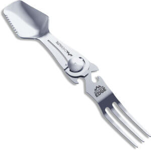 OUTDOOR EDGE CHOWLITE W/ FULL SIZE SPOON/FORK & 3 TOOLS
