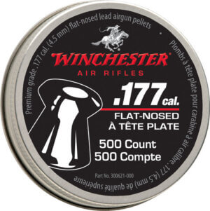 WINCHESTER .177 POINTED PELLET 500 COUNT TIN 6 PACK CASE
