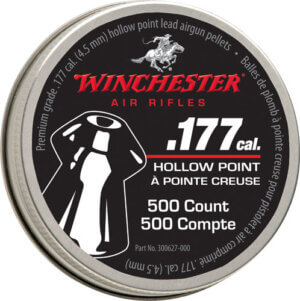 WINCHESTER .177 RN PELLET 500 COUNT TIN 6 PACK CASE