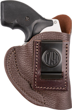 1791 Gunleather FCD2BRWR Fair Chase IWB Size 02 Classic Brown Deer Hide Belt Clip Fits S&W J Frame/Ruger LCR Right Hand