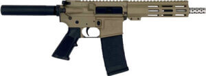 Great Lakes Firearms GL15223SSPODG AR-15 Pistol 223 Wylde 30+1 7.50″ Stainless Barrel OD Green Rec 7″ M-LOK Handguard Buffer Tube (No Brace) Black A2 Grip
