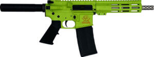Great Lakes Firearms GL15223SSPTNG AR-15 Pistol 223 Wylde 30+1 7.50″ Stainless Barrel Tungsten Rec 7″ M-LOK Handguard Buffer Tube (No Brace) Black A2 Grip