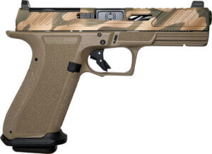 SHADOW SYSTEMS DR920 ELITE FDE 9MM OPTC CUT/THRDED CAMO SLIDE