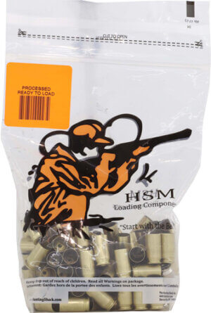 HSM BRASS 9MM ONCE FIRED UNPRIMED 100 COUNT