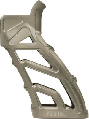 ADAPTIVE TACTICAL AT01900 Lightweight Tactical Grip (LTG) Skeletonized Black Polymer 25 Degree Grip Angle Fits AR Platform