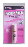 Sabre LS22US Pink Lipstick Pepper Spray OC Pepper 10 Burst Range 10 ft .78 oz Pink