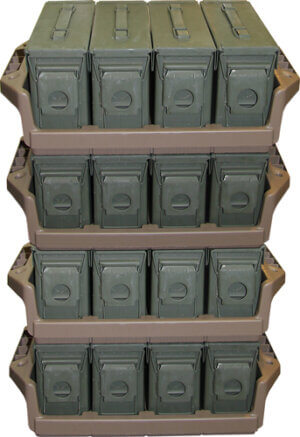 MTM AMMO CAN TRAY FOR 4 .30CAL METAL AMMO CANS FLAT DARK ERTH