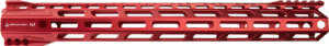 RISE HANDGUARD SKELETONIZED 15 M-LOK RISE RED AR-15