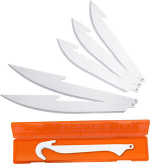 OUTDOOR EDGE REPLACEMENT BLADE GUTTING BLADE PACK 4 BLADES