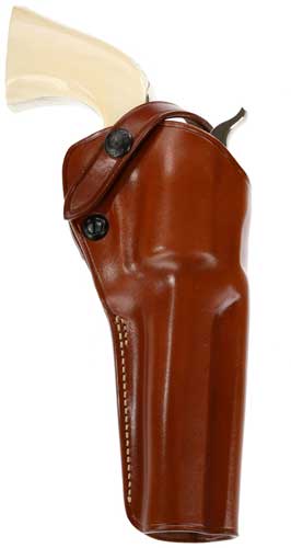 Galco YAQ212B Yaqui OWB Black Leather Belt Slide Fits 1911 Fits 3-5″ Barrel Right Hand