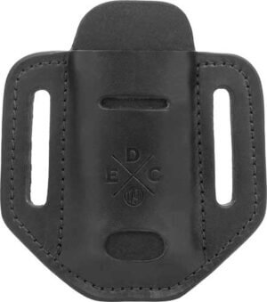 1791 Gunleather STESSFBLKA EDC Standard Easy Slide OWB Black Leather Belt Slide Ambidextrous