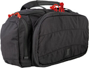 GPS Bags 1411MRB Medium Black Nylon with Lift Ports Storage Pockets Visual ID Storage System & Lockable Zippers Includes Two Ammo Dump Cups