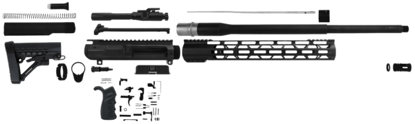 TacFire SSRK6.5CRDLPK20BN AR Build Kit Rifle 6.5 Creedmoor AR Platform Black Nitride 5/8″-24 tpi *GunStuff Exclusive.