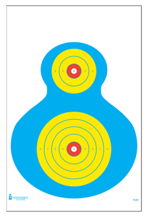 Action Target DT4C100 Training Discretionary Command Circle/Square Paper 23″ x 35″ Multi-Color 100 Per Box
