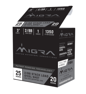 Migra Ammunitions M20S46 Combinational  20 Gauge 3″ 1 oz 4/6 Shot 25rd Box