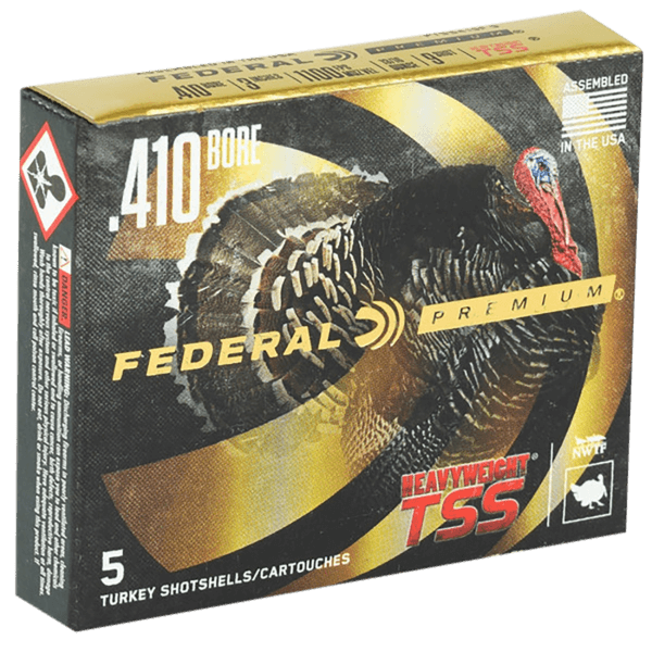 Federal PTSS419F7 Premium Turkey Heavyweight TSS 410 Gauge 3″ 13/16 oz Tungsten 7 Shot 5rd Box