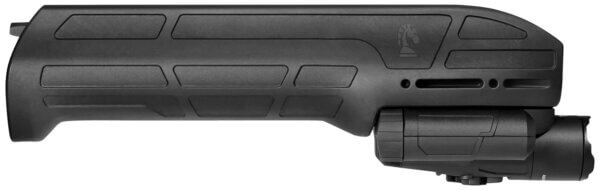 ADAPTIVE TACTICAL AT02900 EX Performance Forend with 300 Lumen Flashlight Black Polymer Concealed 2″ Picatinny Fits Remington 870/1100/11-87