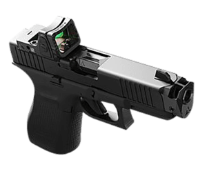Radian Weapons G1501 Guardian Optic Guard w/Stealth Sights Black Anodized Hardcoat Aluminum RMR Mount Compatible w/Glock MOS Handgun