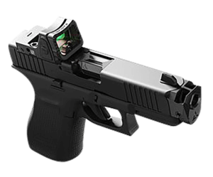 Radian Weapons G1502 Guardian Optic Guard w/Stealth Sights Black Anodized Hardcoat Aluminum EPS Mount Compatible w/Glock MOS Handgun