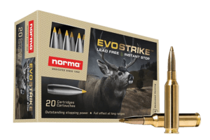 Norma Ammunition 20177342 Dedicated Hunting Evostrike 30-06 Springfield 139 gr Polymer Tip Boat Tail Lead Free 20rd Box