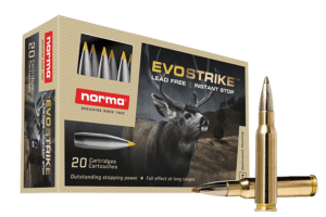 Norma Ammunition 20166482 Dedicated Hunting Evostrike 6.5 Creedmoor 93 gr/Polymer Tip Boat Tail Lead Free 20rd Box
