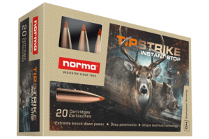 Norma Ammunition 20171222 Dedicated Hunting Tipstrike 280 Rem 160 gr Polymer Tip 20rd Box
