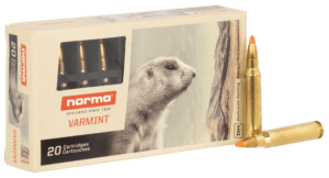 Norma Ammunition 20157372 Dedicated Hunting Varmint 22-250 Rem 55 gr Polymer Tip 20rd Box