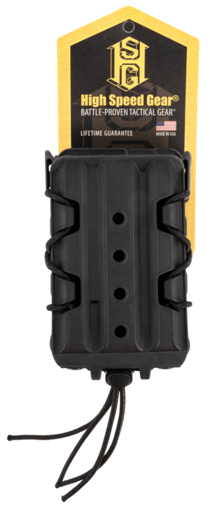 High Speed Gear 162R01BK X2R Taco V2 Mag Pouch Double Black Polymer Belt Clip/MOLLE U-Mount Compatible w/ AR/AK Rifle Mags