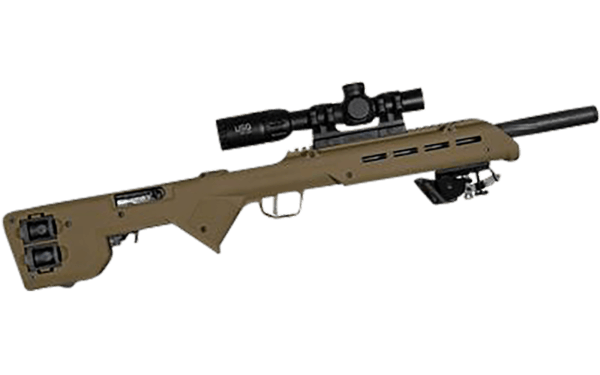 Desert Tech TRK22FDE TREK-22 Rifle Chassis Flat Dark Earth Synthetic Fixed Bullpup Fits Ruger 10/22 26.75″ OAL