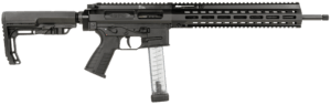 B&T Firearms BT500003SPORT SPC9 Sport 9mm Luger 33+1 16  Black  Telescopic Stock  Polymer Grip (Glock Mag Compatible)”