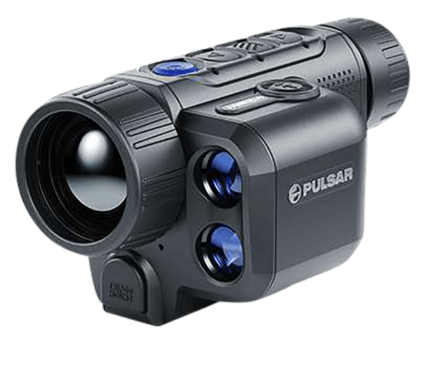 Pulsar Axion 2 Pro LRF XQ35 Thermal Monocular Black 2-8x 35mm Multi Reticle 384×288 50Hz Resolution Zoom 4x Features Laser Rangefinder