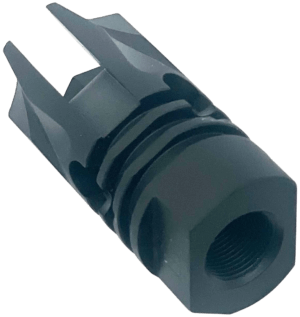 LBE Unlimited ARFH-REV REV Flash Hider 5.56mm (223 Cal) Black 1/2-28 tpi Threads  Crush Washer”
