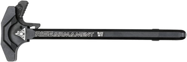 Rise Armament RA212DTOM Extended Charging Handle Black Aluminum for AR-15