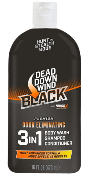 Dead Down Wind 127160 Black Premium 3-in-1 Combo Odor Eliminator 16 oz Squeeze Bottle