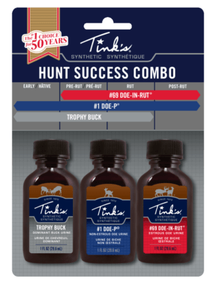 Dead Down Wind W5999 Hunt Success Kit Synthetic Deer Attractant Doe-In-Rut/Doe-P/Trophy Buck Scent 1 oz Bottle