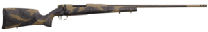 Weatherby MAX01N300WR8B Mark V Apex 300 Wthby Mag 3+1 26″ Coyote Tan/Graphite Black Fluted Barrel  Coyote Tan Rec  Peak 44 Bastion Carbon Fiber Stock with Black/Tan Sponge Accents  Accubrake ST Muzzle Brake