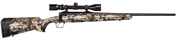 Savage Arms 58124 Axis XP Full Size 400 Legend 4+1 18″ Carbon Steel Black Barrel/Rec Drilled & Tapped Mossy Oak Break-Up Country Synthetic Stock Weaver 3-9x40mm Scope
