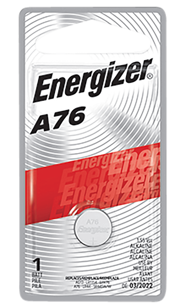 Energizer 46730084 A76 Battery Miniature Alkaline 1.5 Volts Qty (72) Single Pack