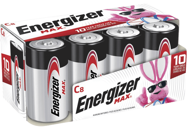 Energizer E93FP8 MAX C Batteries Alkaline 1.5 Volts Qty (12) 8 Pack