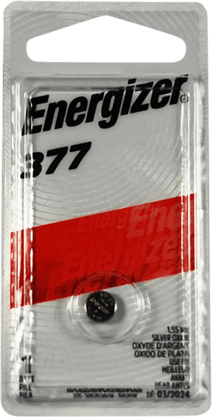 Energizer 377BPZ 377 Battery Silver Oxide 1.55 Volts Qty (72) Singe Pack