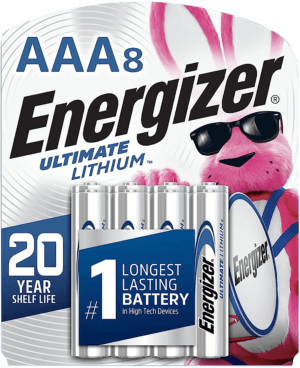Energizer 4673-0168 Ultimate Lithium AAA Batteries Cylindrical Lithium 1.5 Volts Qty (24) 8 Pack