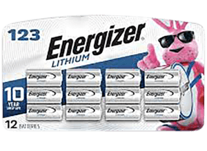 Energizer EL123BP12 123 Lithium Battery Lithium 3.0 Volt Qty (24) 12 Pack