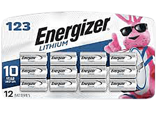 Energizer EL123BP12 123 Lithium Battery Lithium 3.0 Volt Qty (24) 12 Pack