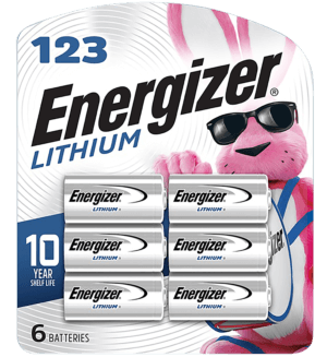 Energizer EL123BP6 123 Lithium Battery Lithium 3.0 Volt Qty (24) 6 Pack